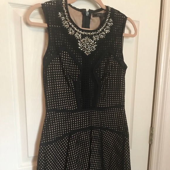 BCBGMaxAzria Dresses & Skirts - Little black dress w/ jewels BCBG
